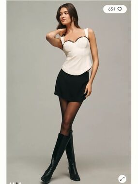 Reformation Alisa Sleeveless Sweetheart Top Size 12